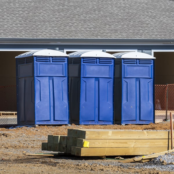 is there a specific order in which to place multiple porta potties in Buchanan